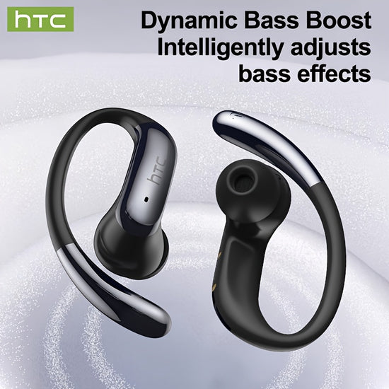 1pc HTC NE63 Wireless Open Headphones 1pc, adopting V6.0 wireless technology, with call latency as low as milliseconds, battery life up to 60 hours, travel headphones, hands-free calls, lightweight design, touch operation, du