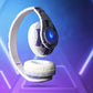 Graffiti-Style Wireless Over-Ear Headphones with Trendy Lighting Effects, Supporting Card Insertion, Wired And Wireless Functions, Comes with a TYPE-C Charging Cable And a 3.5Mm Audio Cable, Featuring Cool Lighting