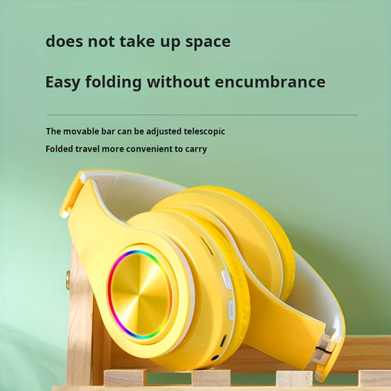 Wear wireless headphones, enjoy good sound quality music, high cost-effectiveness, long battery life, fashionable gaming wireless headphones