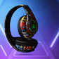 Graffiti-Style Wireless Over-Ear Headphones with Trendy Lighting Effects, Supporting Card Insertion, Wired And Wireless Functions, Comes with a TYPE-C Charging Cable And a 3.5Mm Audio Cable, Featuring Cool Lighting