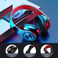 1pc Over-Ear Wireless Headphones, Foldable Gaming Headset with Microphone, Active Noise Cancellation, Foldable Design for Comfortable Wear, Longer Standby Time, Seven Colors Gradient Light Effect, Compatible with Computers/Mo