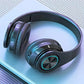 3-in-1 Wireless Headphones, Headphones Wireless Headset, Colorful LED Lights Soft Over Ear Foldable Headset, Wired for Game/School/Tablet Computer/Cellphones/Travel, Headband Headphones, Headphones Noise Cancelling, Headphone