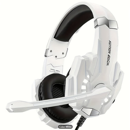 G9000 Christmas Gaming Headset Featuring LED Lights, a Microphone, And Noise-Canceling Capabilities. These Headphones Provide Surround Sound And Come with Soft Memory Foam Ear Cushions