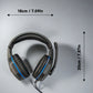 H4 Over-Ear Headphones with Deep Bass, Wired, Suitable for Internet Cafes, Gaming, Music Playback, Online Classes on Mobile, And General Use with Desktop And Laptop Microphones for Both Men And Women