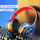 1pc Over-Ear Wireless Headphones, Foldable Gaming Headset with Microphone, Active Noise Cancellation, Foldable Design for Comfortable Wear, Longer Standby Time, Seven Colors Gradient Light Effect, Compatible with Computers/Mo