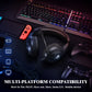 The Soulbytes S20 Over-Ear Gaming Headset Features a Wired Design with Volume/Mute Control, 7-Color Breathing Lights, And Surround Sound Effects. It Is Compatible with Mobile Phones, Desktops, And Laptops, And Can Be Used wit