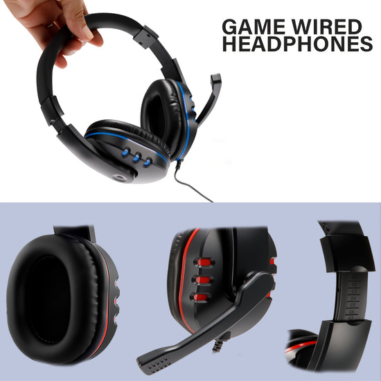 7260 Gaming Headset with Adjustable Headband, Comfortable Ear Cushions, Suitable for Gaming, Online Classes, And Entertainment