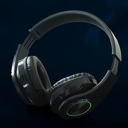 3-in-1 Wireless Headphones, Headphones Wireless Headset, Colorful LED Lights Soft Over Ear Foldable Headset, Wired for Game/School/Tablet Computer/Cellphones/Travel, Headband Headphones, Headphones Noise Cancelling, Headphone