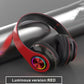 3-in-1 Wireless Headphones, Headphones Wireless Headset, Colorful LED Lights Soft Over Ear Foldable Headset, Wired for Game/School/Tablet Computer/Cellphones/Travel, Headband Headphones, Headphones Noise Cancelling, Headphone