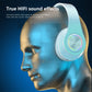 3-in-1 Wireless Headphones, Headphones Wireless Headset, Colorful LED Lights Soft Over Ear Foldable Headset, Wired for Game/School/Tablet Computer/Cellphones/Travel, Headband Headphones, Headphones Noise Cancelling, Headphone
