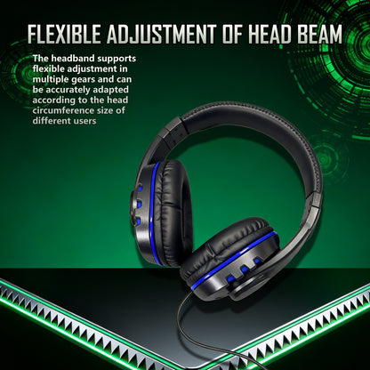 for geekbeast Wired Headset with Microphone - Over-Ear Gaming Headphones Compatible with PS5/PS4/Xbox One/Switch/PC/Smartphone/Tablets, - (No Station), Noise Isolation & Clear Voice Chat for PC, Console, Computer Gaming & for