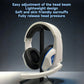 H4 Over-Ear Headphones with Deep Bass, Wired, Suitable for Internet Cafes, Gaming, Music Playback, Online Classes on Mobile, And General Use with Desktop And Laptop Microphones for Both Men And Women