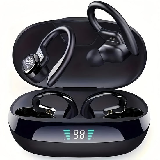 2025 Upgraded 5.49 Chip, Open Wireless Earbuds, Low Latency Gaming Earbuds, Built-in 300mAh Battery, 72-Hour Battery Life, Sports Ear Hook Wireless Earbuds, Suitable for Running and Fitness, In-Ear Earbuds, Deep Bass. Instant