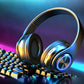3-in-1 Wireless Headphones, Headphones Wireless Headset, Colorful LED Lights Soft Over Ear Foldable Headset, Wired for Game/School/Tablet Computer/Cellphones/Travel, Headband Headphones, Headphones Noise Cancelling, Headphone
