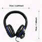 for geekbeast Wired Headset with Microphone - Over-Ear Gaming Headphones Compatible with PS5/PS4/Xbox One/Switch/PC/Smartphone/Tablets, - (No Station), Noise Isolation & Clear Voice Chat for PC, Console, Computer Gaming & for