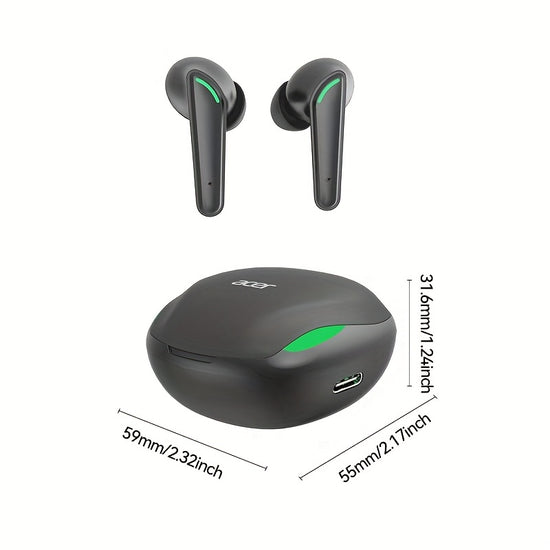 [Acer Brand Genuine Product] Ohr619 Wireless In-Ear Gaming Headphones Low Latency High-Definition Sound Quality Sports Running Noise Reduction with Charging Case Type-C Charging Compatible with Mobile Phones and Tablets