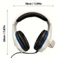 H4 Over-Ear Headphones with Deep Bass, Wired, Suitable for Internet Cafes, Gaming, Music Playback, Online Classes on Mobile, And General Use with Desktop And Laptop Microphones for Both Men And Women