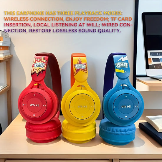 Gift Pick! Lightweight Wireless Over-Ear Headphones - The All-in-One Upgrade for Gaming, Music, Online Classes, and Meetings. Featuring Upgraded Wireless Connectivity for Lossless Sound Quality and a High-definition Pickup Mi